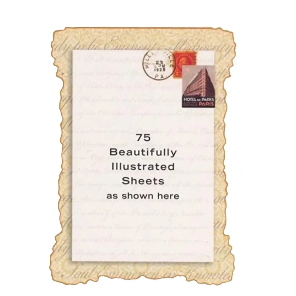 Punch Studio World Traveler Eiffel Tower Embellished Die Cut Notepad (66500)
